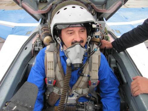 Before the flight in MiG-29. July, 2012
