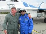 Test pilot of "Sokol" airbase with an Indian customer. September, 2012