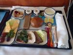 Photo of lunch in airplane