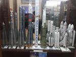 Models of all space ships in museum of Baikonur