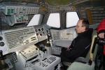 Inside of shuttle "Buran" cockpit