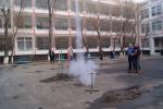 Rocket launch in Baikonur