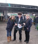 Our tourists in Baikonur local market
