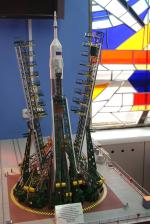 Model of Souyz launch pad in Baikonur City Museum