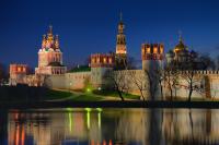 Jungfrau Kloster, Moskau Stadtrundfahrt bei Nacht