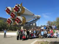 Cohete en el cosmodromo de Baikonur