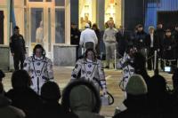 reunion de cosmonautas en Baikonur