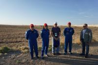 Crew of backup cosmonauts and our tourists