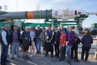 Photo on verticalization of Soyuz