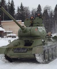 Tank rides in Russia - T-34