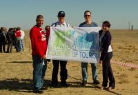 "Pais de turismo" con touristas en Baikonur